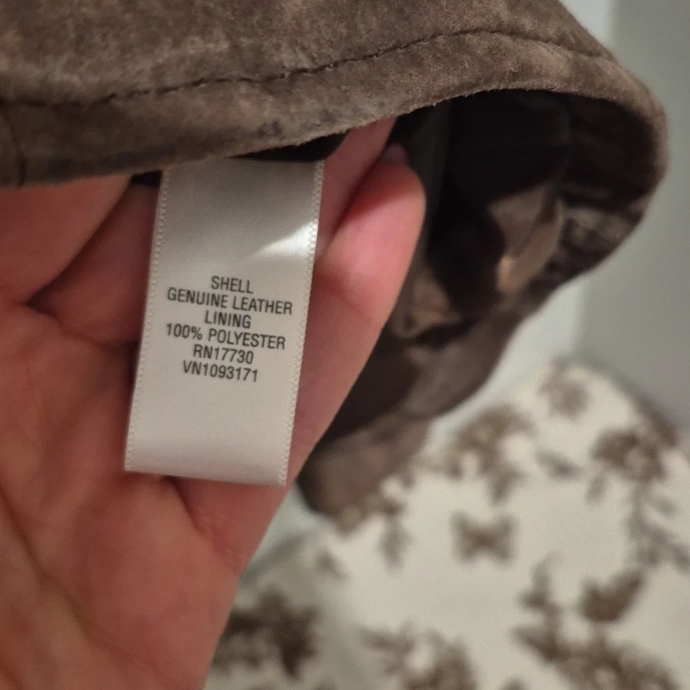 Vintage Cherokee Brown Leather Women's Blazer - Picture 4 of 9